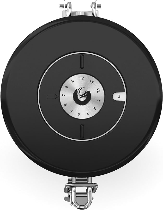 Coffee Gator Coffee Canister, 16oz Airtight Stainless Steel Kitchen Food Storage Container with Date Tracker, CO2-Release Valve and Scoop for Sugar, Beans, Tea, Sugar, Cereal, Cookies Jars - Black