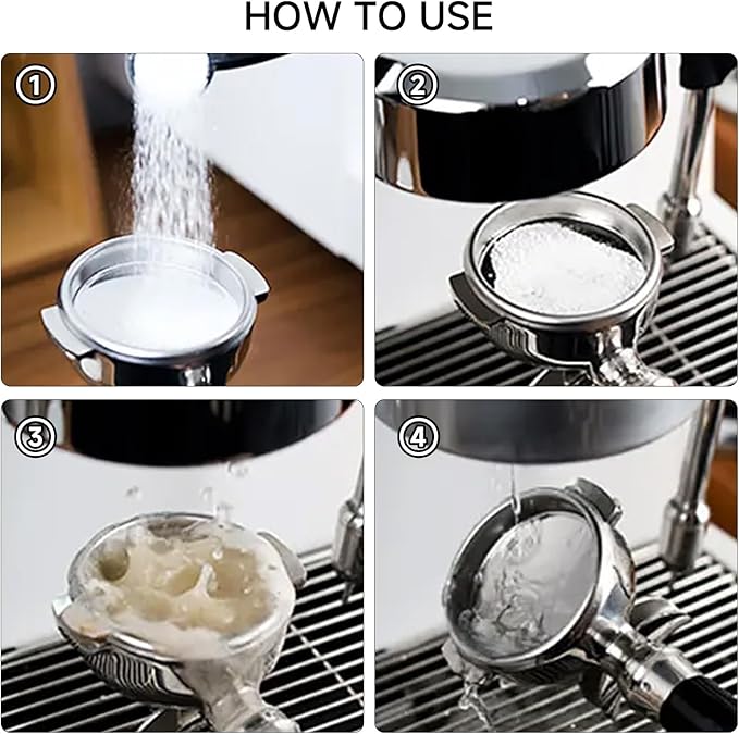 Backflush Inser, 51mm Stainless Steel Insert, 2in Coffee Machine Backflush Blind Filter, Silver 51mm Backflush Basket, Backflush Filter Espresso for Espresso Machines, 1Pcs