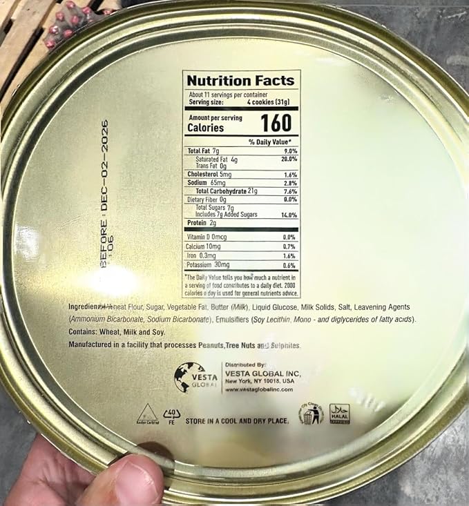 Leto - set of 2 - Butter cookies - Biscuits - Made with Real Butter, Classic European Recipe Leto Danish Style Butter Cookies – 12 oz (340g)