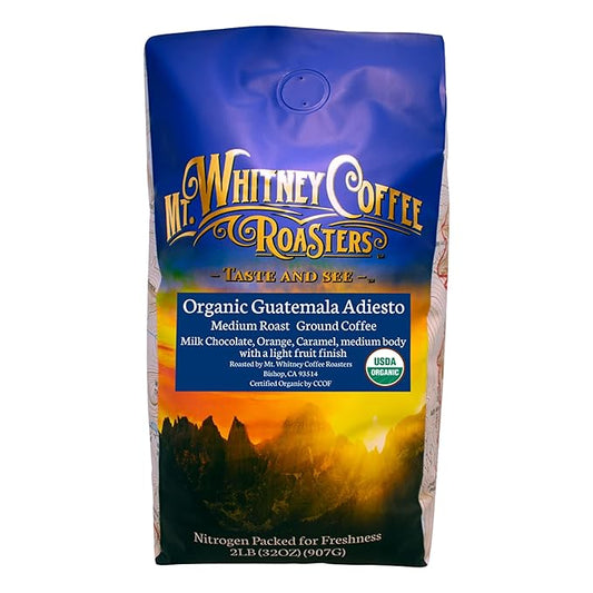 Mt. Whitney Guatemala Adiesto Cooperative Organic Low Acid Coffee (Ground, 2 lb)