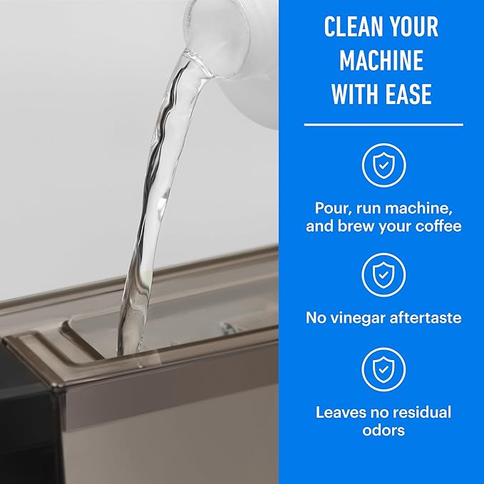 Essential Values Descaling Solution Compatible with Breville - Coffee Pot Cleaner - Descaler Specially Formulated for Breville Coffee Machines - 12 Month Supply, 2-Pack