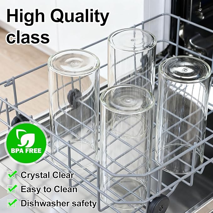 LemonRoad 5 Pack Airtight Glass Storage Jars with Bamboo Lids 152oz/61oz/46oz/25oz/19oz Glass Canisters Sets Food Storage Containers for Flour, Sugar, Rice, Microwave and Freezer Safe