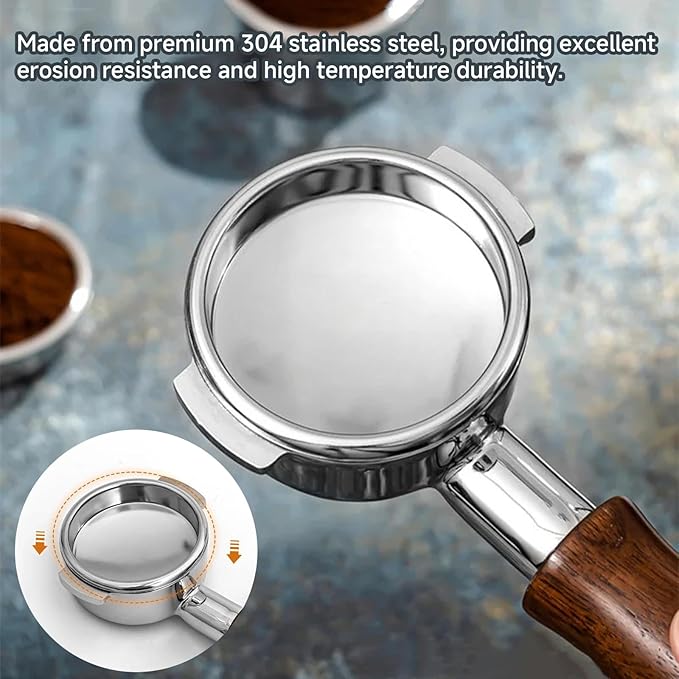 Backflush Inser, 51mm Stainless Steel Insert, 2in Coffee Machine Backflush Blind Filter, Silver 51mm Backflush Basket, Backflush Filter Espresso for Espresso Machines, 1Pcs