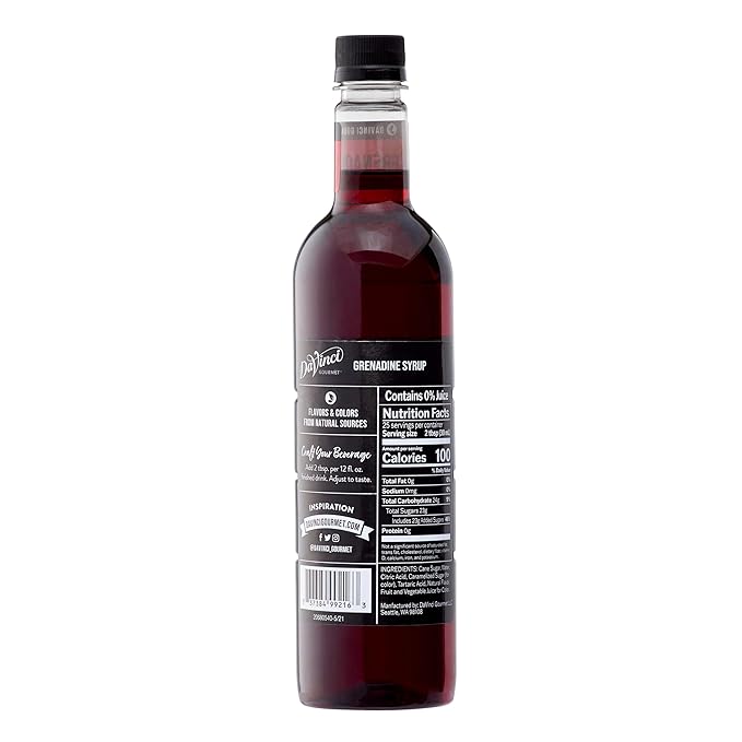DaVinci Gourmet Grenadine Syrup, 25.4 Fluid Ounces (Pack of 1)