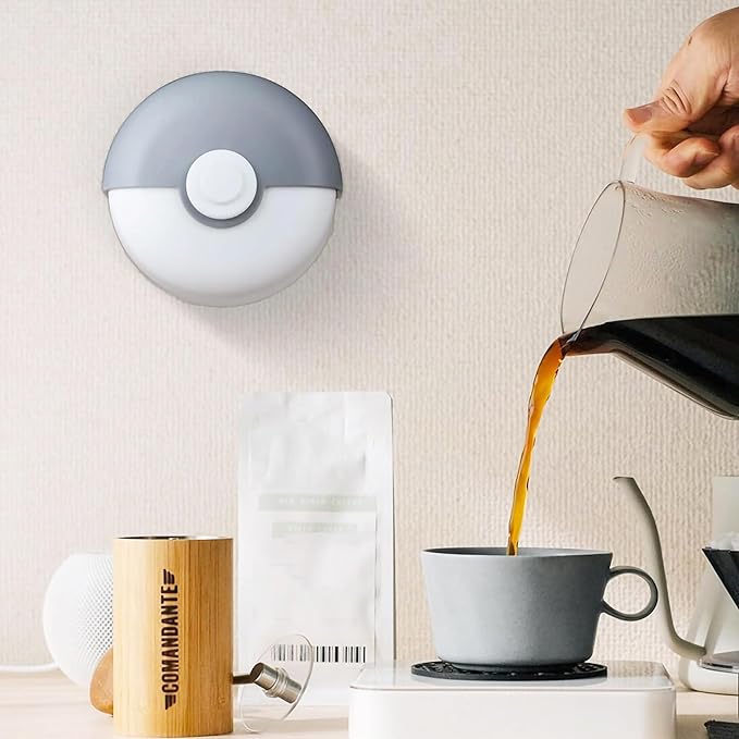 Coffee Filter Paper Holder with Dustproof Cover Coffee Filter Storage Container Filter Paper Box (Round Espresso Filter Holder)