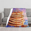 Honey Drizzle Dessert Fleece Blanket, Ultra-Soft Micro Fleece with Golden Syrup Flowing On Sweets, Lightweight & Cozy, Perfect for Foodie Decor,Sofa, Bed Or Gift, Machine-Washable 50X60 Inch
