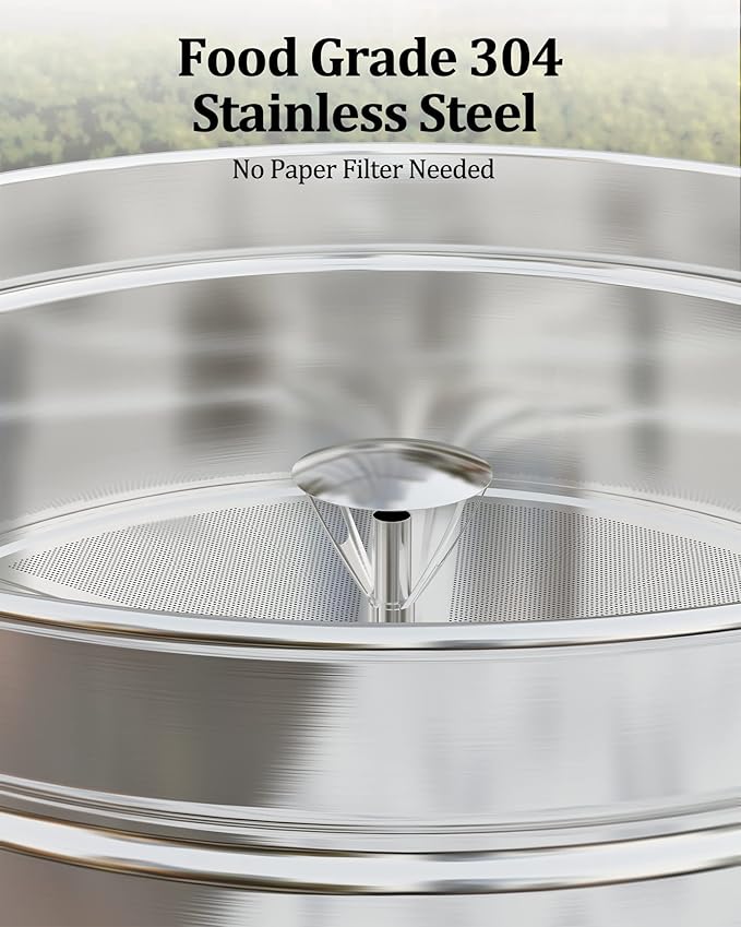 Coffee Urn 120 Cups, Stainless Steer Thermos for Hot Beverage,Hot Water Urn,Commercial Grade Hot Coffee Dispenser with Coffee Percolator, Silver