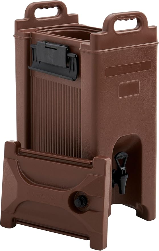 Commercial Beverage Dispenser 5-Gallon Insulated Hot and Cold Beverage Dispenser/Server, NSF, Brown (29A-155)