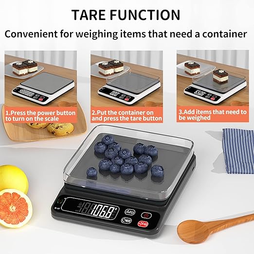 Mini Pocket Jewelry & Food Scale - Digital Weight 1000g/0.01, Precision Gram Scale Grams and Ounces, Auto Off, Tare, LCD Display, 4 Units Tare for Powder, Gem, Coffee, Coin, Tea, Weed