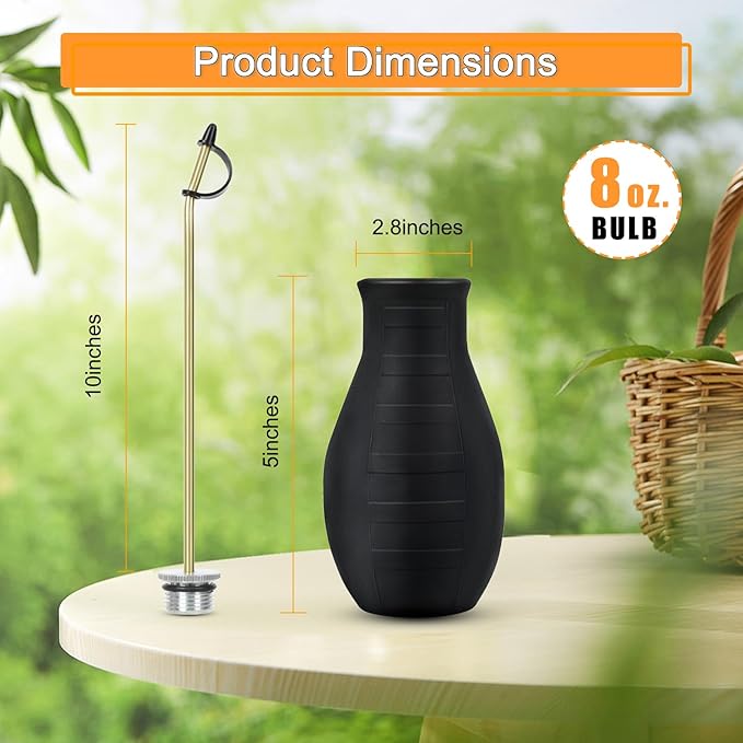 Diatomaceous Earth Duster, Powder Sprayer, Garden Duster Applicator Dispenser with Long Plastic Tube for Organic Gardening Agricultural Supplies for Diatomaceous Earth & Other Home Powder Applications