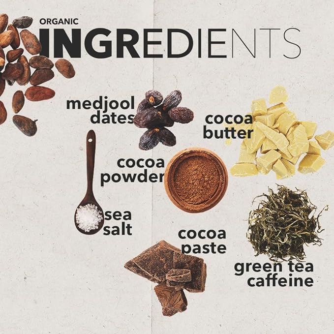 CAFF All Natural Energy Bites - Caffeinated Chocolate Flavored Chew for Energy Boost - No Added Sugar - 65mg Caffeine Chocolate Bars – 15 Calorie Organic Caffeine Snacks - Vegan, Gluten-Free, Keto (20 Bites)