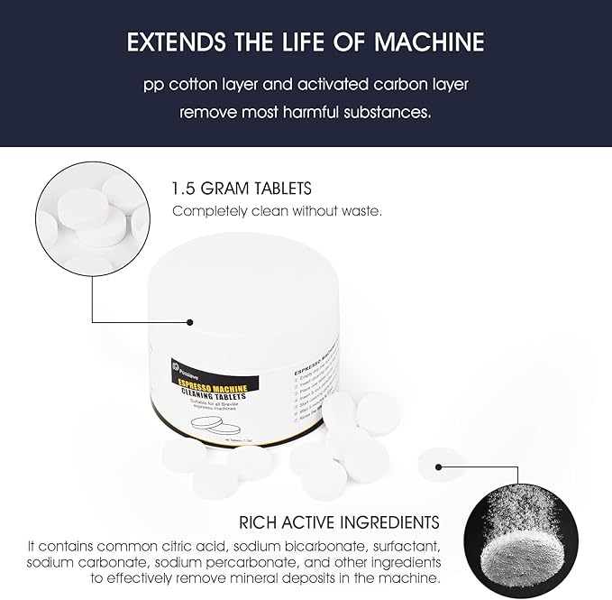 Espresso Cleaning Kits for Breville Machines, Includes 40 Cleaning Tablets and 6 Water Filters - Breville Espresso Machine Accessories