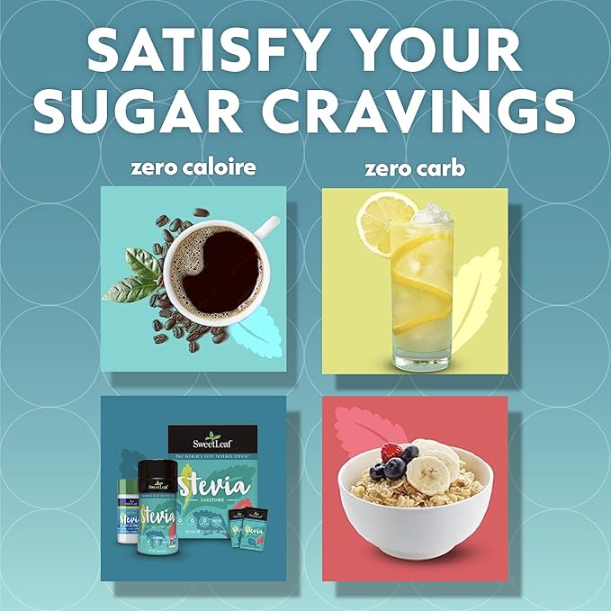 SweetLeaf Stevia Powder Packets - Zero Calorie Sweetener with Stevia Leaf Extract, No Artificial Sweetener Additive, Sugar Free, Keto Friendly, Non GMO, Gluten Free - 70 Packets (Pack of 3)