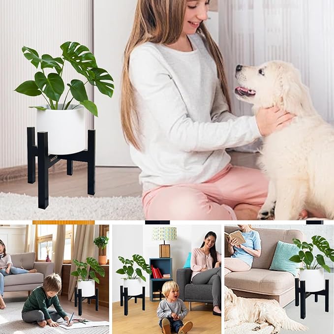 Adjustable Drink Dispenser Holder Water Dispenser Stand - Fit Beverage Dispenser, 3-5 Gallon Glass Water Jar, Water Cooler, Water Filter, Water Crock Dispenser (Black, For 9-14.5" Dispenser)