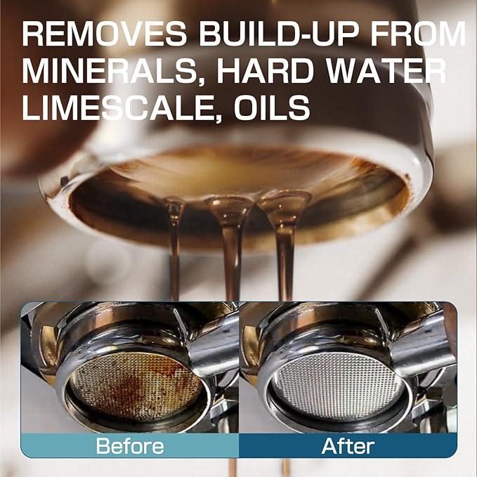 CLEARALIF Coffee Machine Cleaner Descaler Tablets, 24 Count, Unscented, Coffee Machine Descale Works With All Coffee Makers