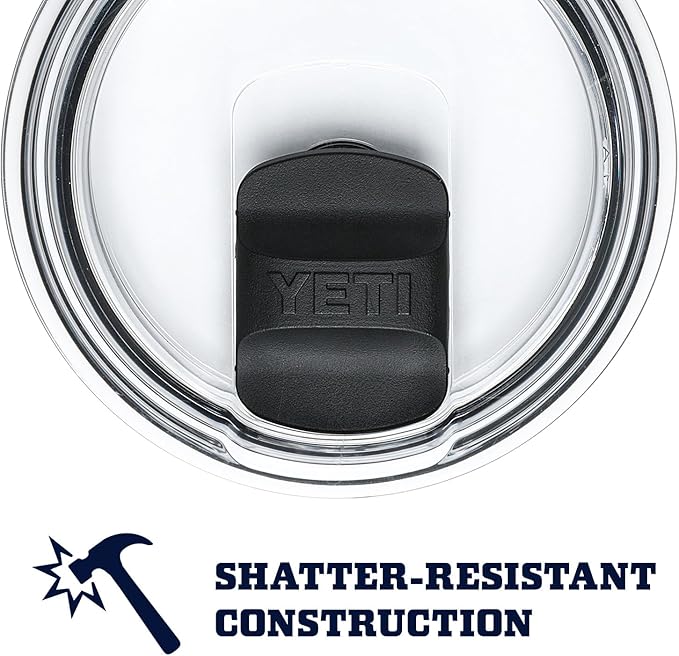 YETI Rambler 10 oz Stackable Mug, Vacuum Insulated, Stainless Steel with MagSlider Lid, Big Wave Blue