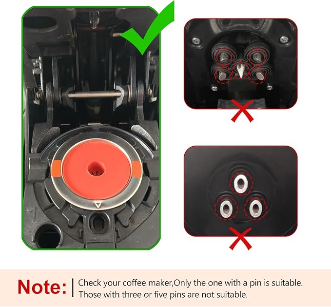 Reusable K Cups For Keurig keurig reusable coffee pods Compatible with 1.0 and 2.0 Keurig Single Cup Coffee Maker Stainless Steel K Cup,Non-BPA(4 pack)