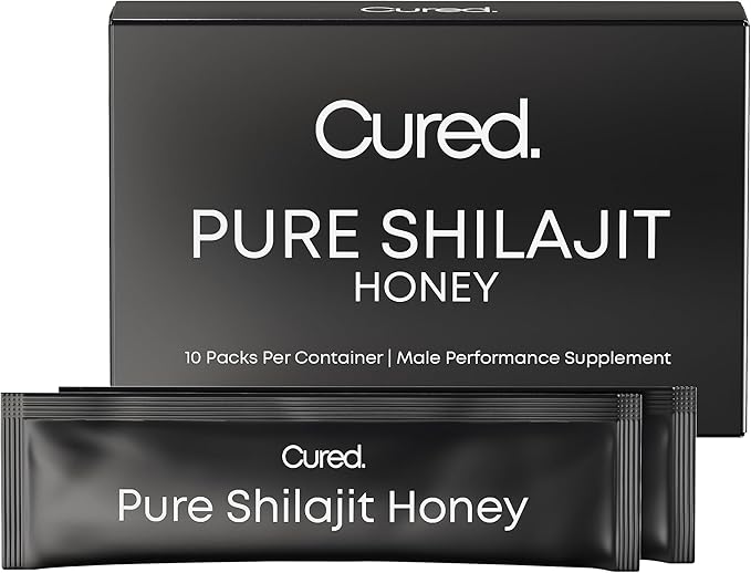 Cured Pure Himalayan Shilajit Honey Sticks | Maximum Strength Shilajit for Men & Women w/ 85+ Trace Minerals | for Energy, Endurance, & Immunity | Non-GMO & Organic Raw Honey Packs