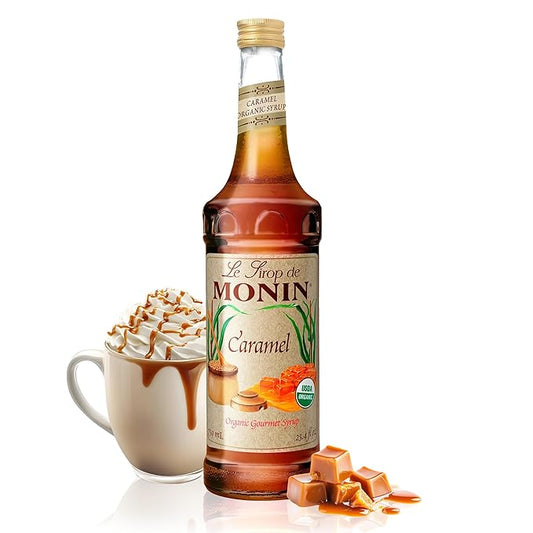 Monin Organic Syrup Caramel - Single Bottle