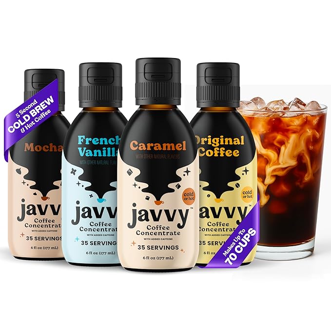 Coffee Concentrate Bundles - Cold Brew Coffee, Perfect for Hot or Iced Instant Coffees, Hot Drinks, Cold Brew Concentrate, 35 Servings - Variety - Standard Flavors