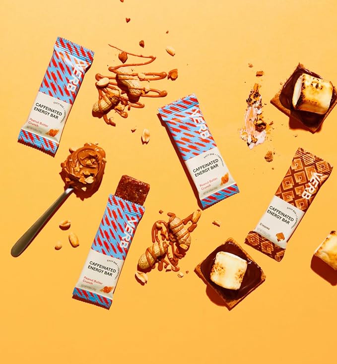 Verb Caffeinated Energy Bars Chocolate Chip Cookie Dough (26g, Pack of 16) 110-Calorie Delicious Energy Bar, Gluten Free On-the Go Snack with 80mg Green Tea Caffeine, Only Real-Food Ingredients