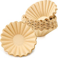 Segarty 150 Count Natural Unbleached Brown Paper Coffee Filters, 6.1inch 1-2 Cup Paper-made Disposable, Pour Over Maker Basket Dripper for Home, Office, Cafeteria Use, Suitable for Most Coffee Maker