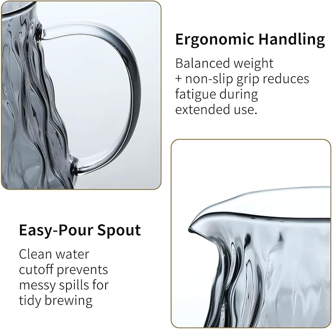 Unbreakable - Pour Over Coffee Maker 650ML/22OZ, Heat Resistant Borosilicate Glass Dripper with Filter Holder, BPA-Free Manual Coffee Brewer for Home and Office Use