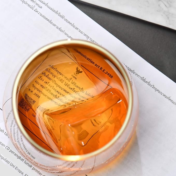 Clear Ice Cube Maker Silicone - Crystal Clear 2 Inch Ice Cube Tray,10 Large Ice Cubes Mold for Whiskey and Cocktail