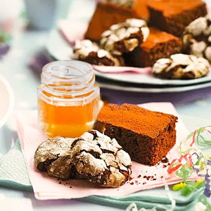 Mini Glass Honey jars-1.5 oz,60pcs Hexagon Honey Jars with Wood Dipper,Stickers,Bee Pendants,Tags,Rope,Small Honey Jars with Lids,Perfect for Wedding Favors,Jams,Baby Shower,Party Favors