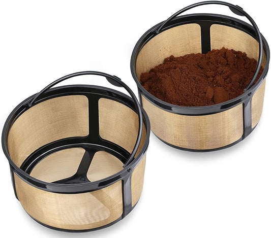Reusable K-Duo Coffee Filter for Essentials & Brewers, Carafe Basket Filters for K-Duo Coffee Makers, Accessories, 2 Pack