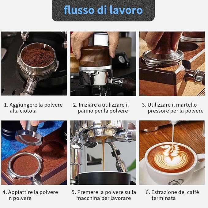 51mm Bottomless Portafilter & Puck Screen, 2 Ears Stainless Steel Head, with Stainless Steel Double Shot Capacity Cup Filter Basket Compatible for Delonghi ECP3420/ECP3120/EC155/BCO430/EC260