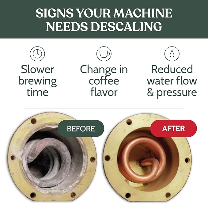 Roobi Professional Espresso Machine Descaling Powder. Carbon Neutral Espresso Descaler Powder. Up to 21 uses, 600gr.