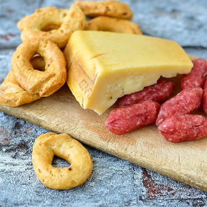 Sanniti Italian Taralli Pugliese Caserecci Tradizionale, 8.8 oz (Pack 5)