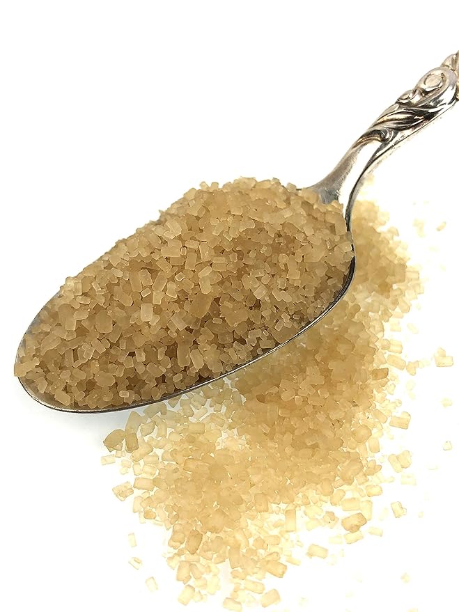 Karibbean Flavours Culinary Demerara Golden Brown Cane Sugar (2lb) | Non GMO | All Natural | Genuine From Demerara Guyana Where It Was Created