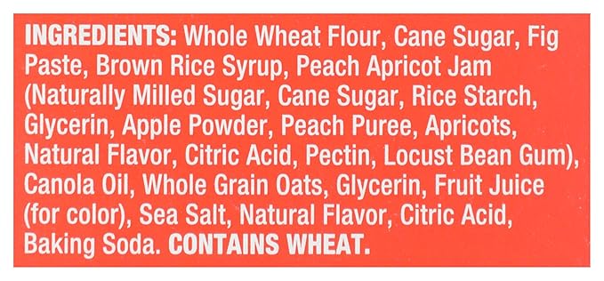 Natures Bakery Bar Fig Whole Wheat Peach Apricot 2, 2 oz