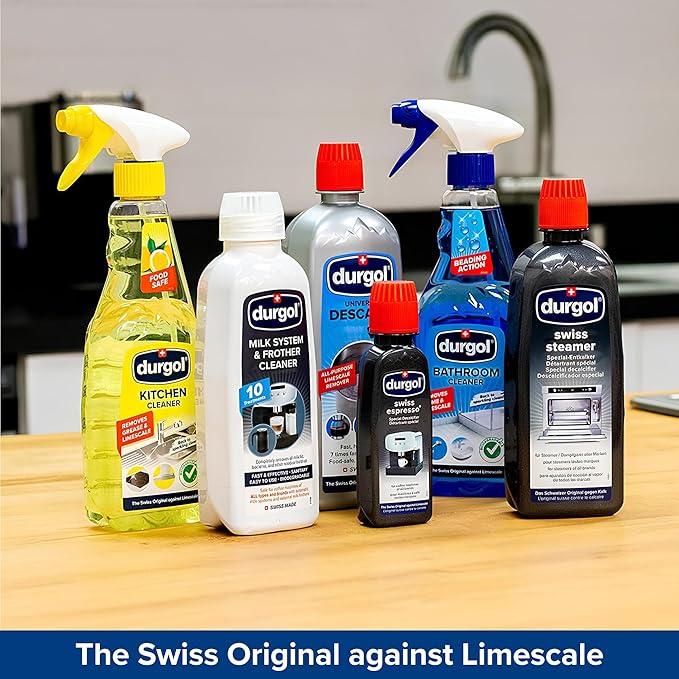 Durgol Swiss Espresso, Descaler and Decalcifier for All Brands of Espresso Machines and Coffee Makers, 4.2 Fluid Ounces (Pack of 2)