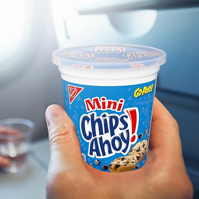 CHIPS AHOY! Mini Original Chocolate Chip Cookies, Go-Paks, 12 - 3.5 oz Cups