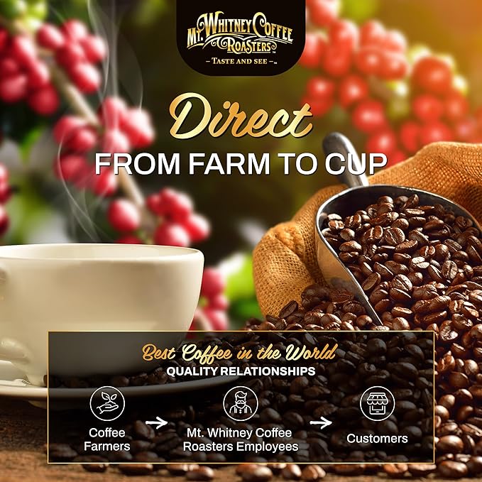 Mt. Whitney Guatemala Adiesto Cooperative Organic, Low Acid Coffee - Ground Coffee (Ground, 12oz)