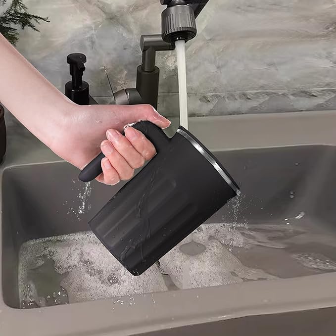 Drink Stirrer,Self Stirring Mug,Self Stirring Coffee Mug,Suitable for Coffee, Milk, Cocoa and Other Beverages (Black)