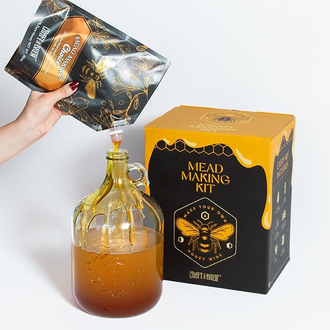 Craft A Brew - Mead Maker’s Choice - Wildflower Honey for Mead Making & Fermentation – 100% Pure Raw Honey - 40 oz