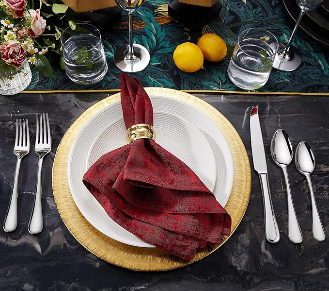 KEAWELL Premium Verona 4-Piece 6.5 inch Spoon Set – 18/10 Stainless Steel, Heavy-Duty Mirror-Finished Silverware for Daily Meals, Hosting and Special Occasions (4, Teaspoons)