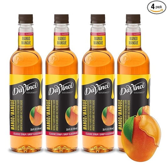 DaVinci Gourmet Classic Mango Syrup, 25.4 Fluid Ounces (Pack of 4)