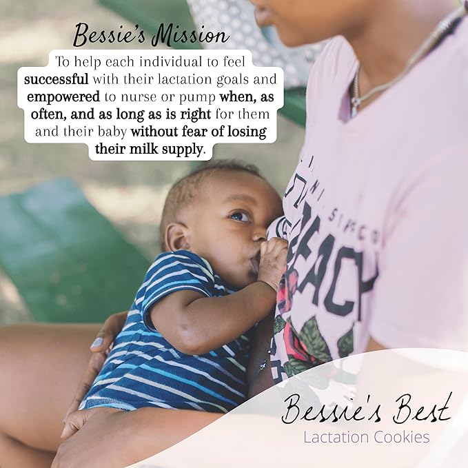 Bessie’s Best Lactation Cookies | Dairy Free Lactation Cookies | Oatmeal Peanut Butter Chocolate Chip | Increase Milk Supply | Breastmilk Boosting Cookies | Breastfeeding Snacks | 3 Dozen