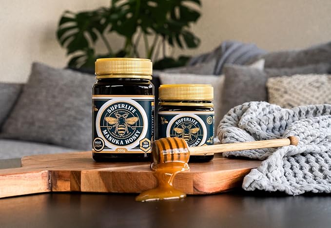 SuperLife - Manuka Honey MGO 263+ (UMF 10+) 500g, Raw Honey, Pure & Unpasteurised Monofloral New Zealand Honey