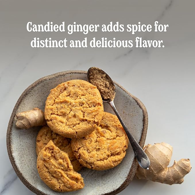 Walker's Shortbread Stem Ginger Biscuits, Scottish Cookies, 5.3 Oz (Pack of 6)