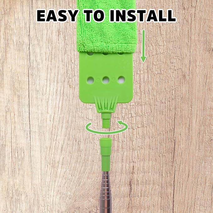 Retractable Gap Dust Cleaner Under Appliance Cleaning Tool, Bafezoze Flat Duster for Under Refrigerator Fridge Stove Couch Bed, Skinny Thin Duster for Tight Spaces