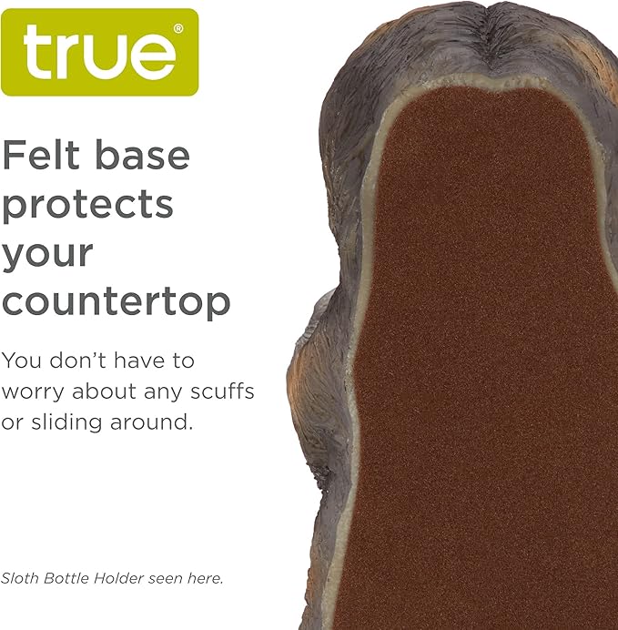 True Lab Playful Pup Bottle Holder for Kitchen Table, Wine Rack Countertop, Tabletop Wine Rack, Wine Bottle Holder Decorative, Wine Decor, Set of 1