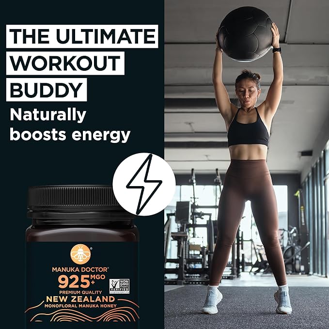 Manuka Doctor - MGO 925+ Manuka Honey Monofloral, 100% Pure New Zealand Honey. Certified. Guaranteed. Raw. Non-GMO (8.75 oz)