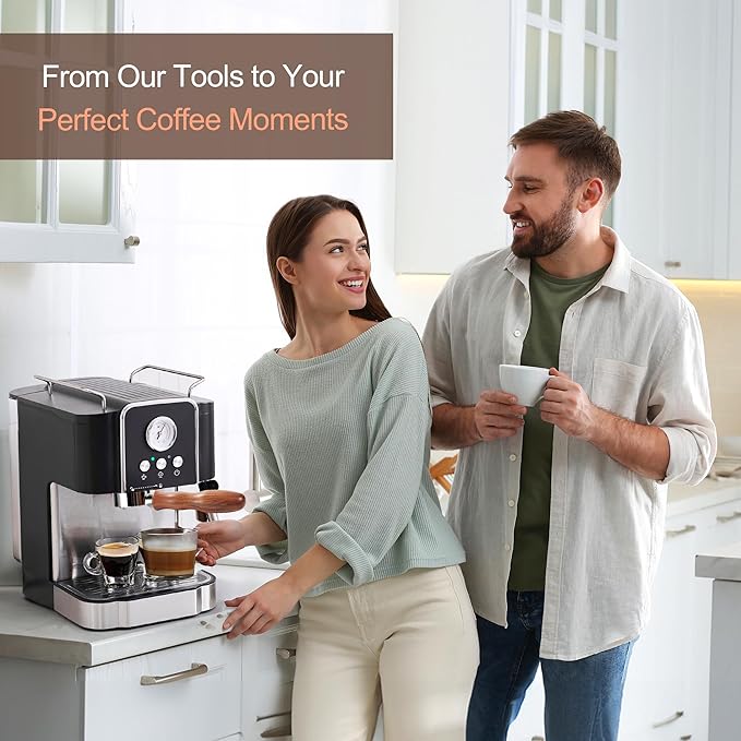 54mm Bottomless Portafilter with Puck Screen, 3 Ears Stainless Steel Head, Compatible with Breville Barista Pro, Barista Express Impress, Bambino Plus, Infuser, Barista Touch, Duo-Temp Pro, Bambino