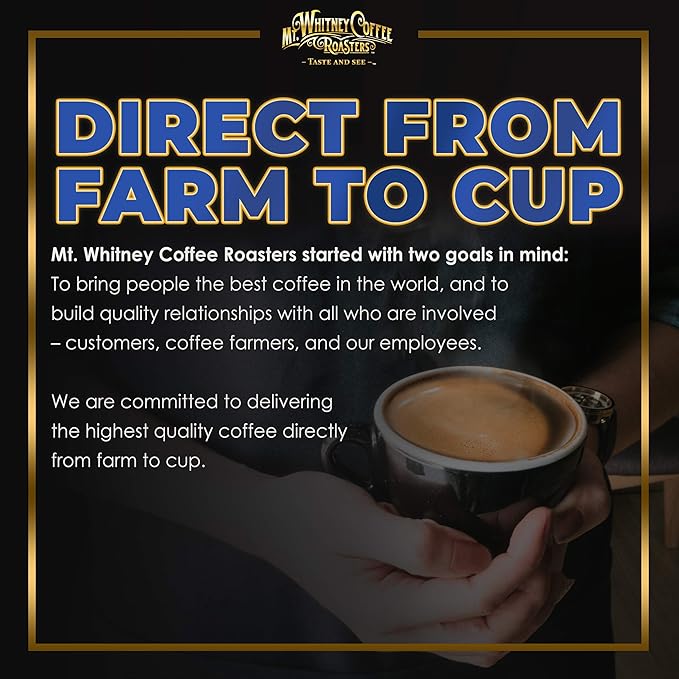 Mt. Whitney Organic Gayo Mountain Sumatra, Medium Dark Roast, Low Acid Coffee (Ground, 5 Lb)